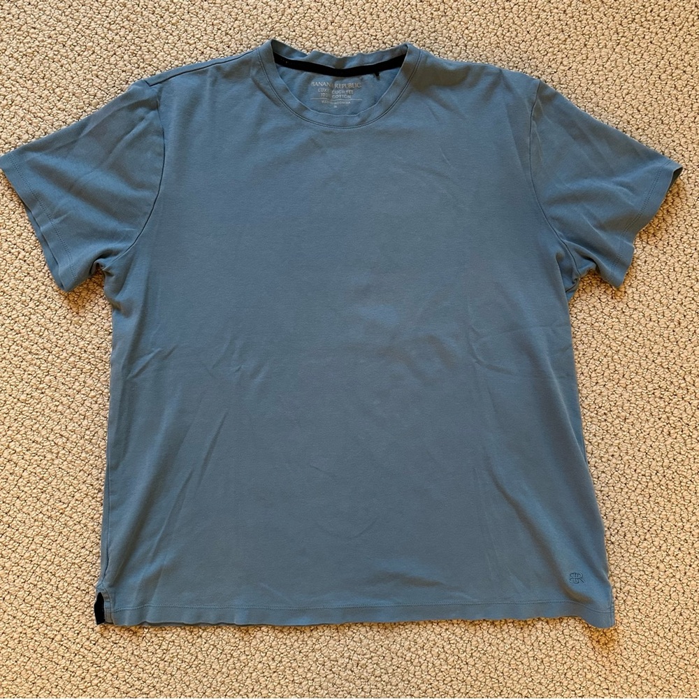 Banana Republic Men's Luxe Touch Tee in Slate Blue